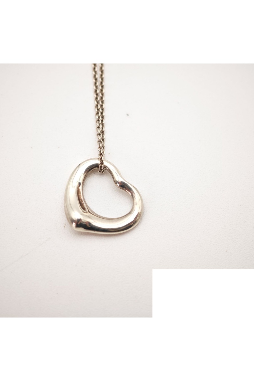 Tiffany & Co Open Heart Necklace Silver